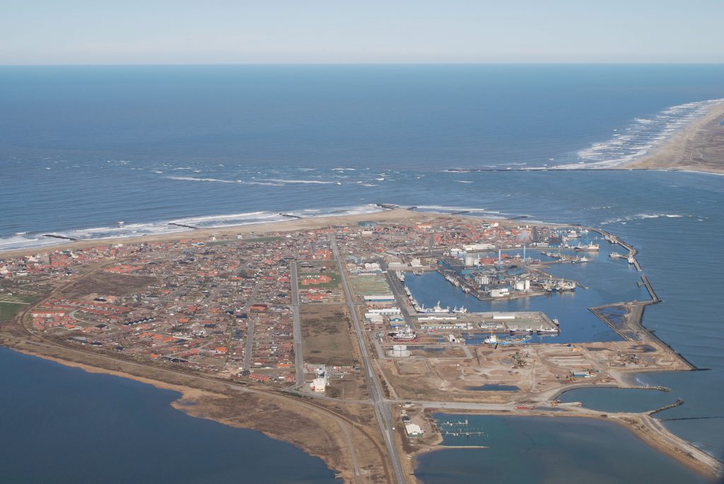 Luftfoto 20.03.07: Thyborøn, Kanalen, Vesterhavet og Agger Tange